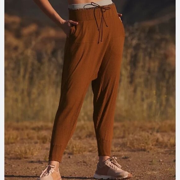 Free people mouvement brown ribben pant size xs - Picture 1 of 10